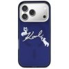 Etui Karl Lagerfeld IML Choupettes Karl  Script Logo MagSafe do iPhone 17 Pro niebieski